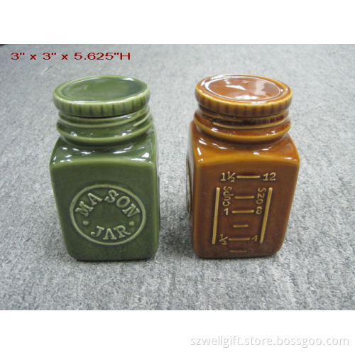 Ceramic Condiment Jar, Storage Jar,